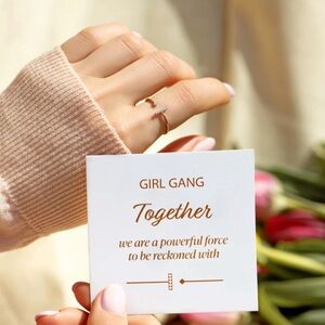 Girl empowerment ring